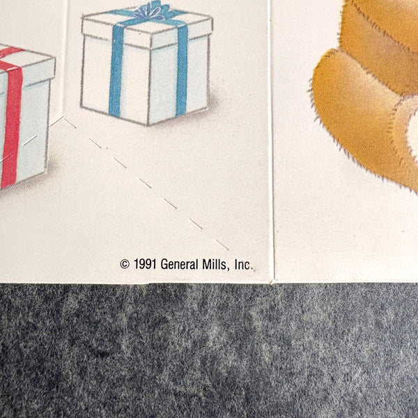 Vintage 1991 folding General Mills gift box, unused - vintage gift box