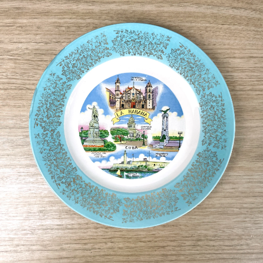 La Habana Cuba souvenir plate - Havana - 1950s travel souvenir