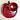 Hazel Atlas Platonite burgundy snack plate & cup – apple shape - 1950s vintage - NextStage Vintage