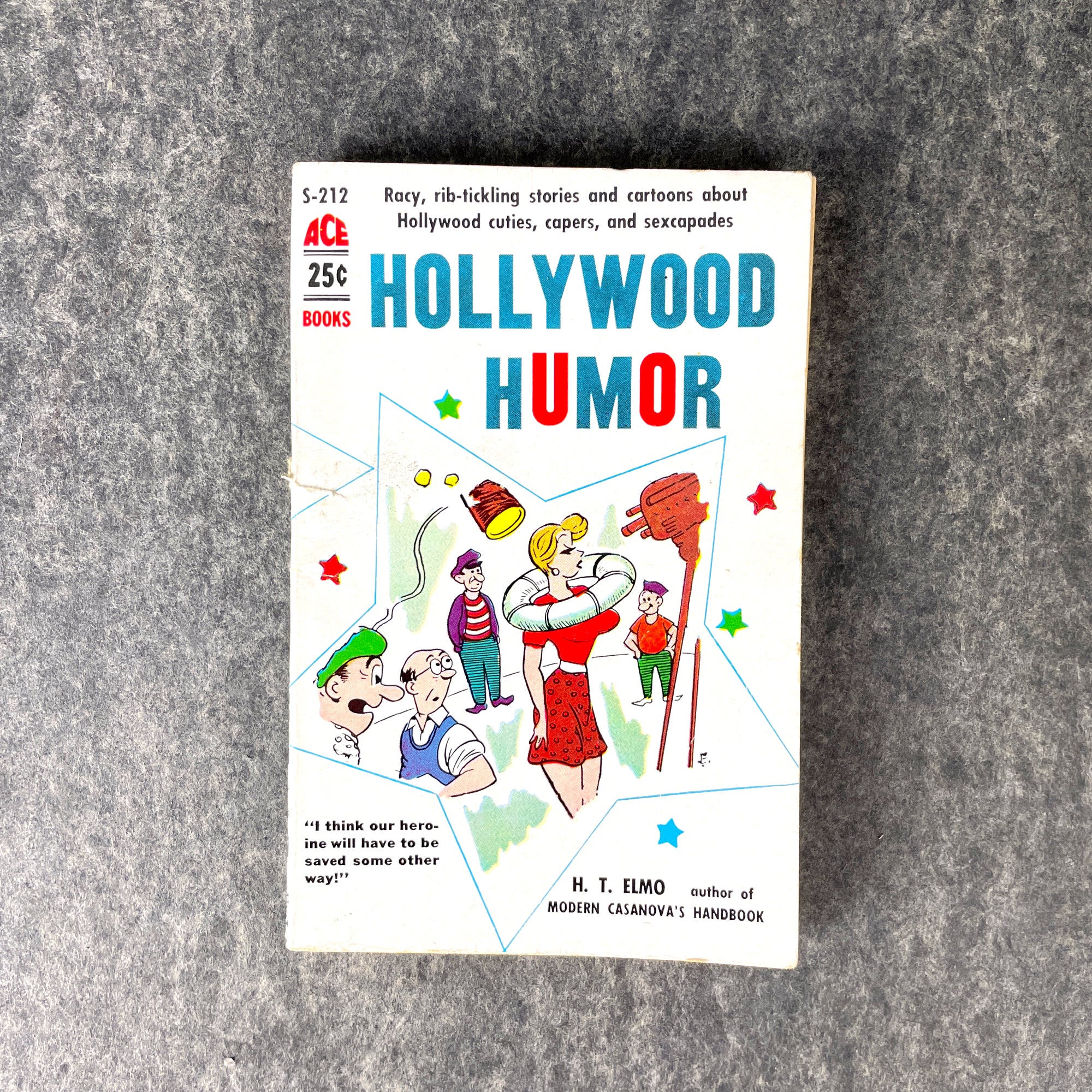 Paperback Book Humor Hollywood Humor joke book H. T. Elmo - 1957 paperback – NextStage Vintage
