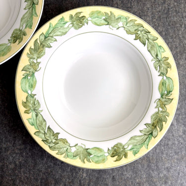 Hudson Valley by Block 8 3/4" rim soup bowl - set of 2 - discontinued pattern - NextStage Vintage