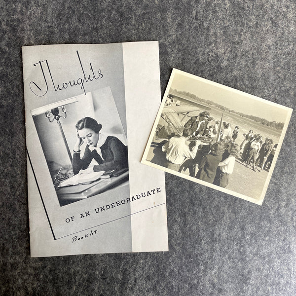 1930s Amelia Earhart photo x Lake Erie College booklet