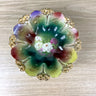 1920s Bavarian china decorative multicolor floral bowl - IPF German porcelain - romantic decor - NextStage Vintage