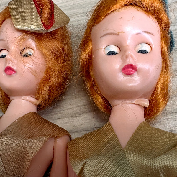 Vintage 1950s International Dolls – Set of 4 – 8" Japan made – Miss Holland, Ireland, Brazil, Scotland