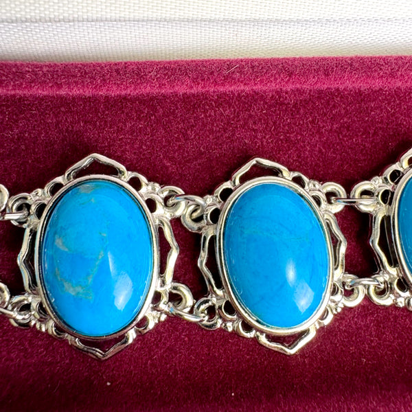 Camrose & Kross Jacqueline Kennedy faux turquoise and silvertone bracelet
