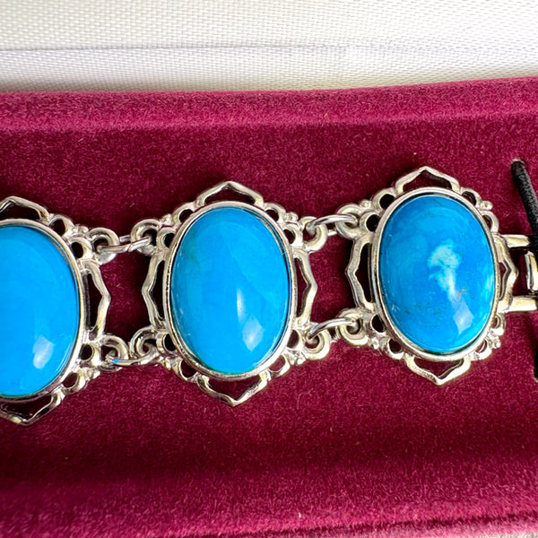 Camrose & Kross Jacqueline Kennedy faux turquoise and silvertone bracelet