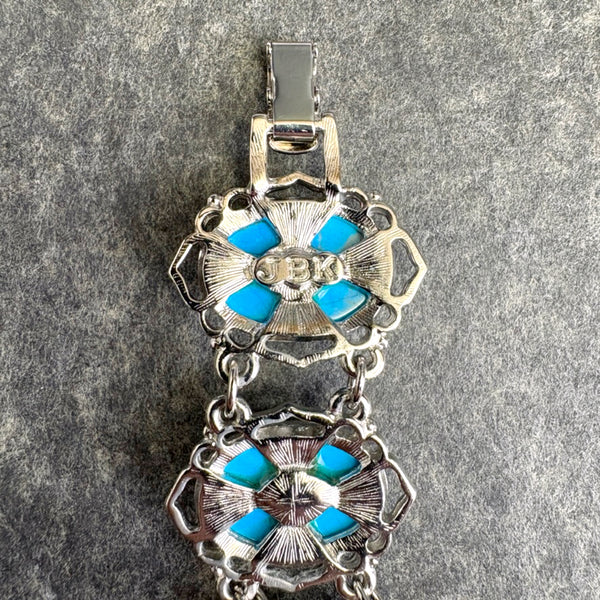 Camrose & Kross Jacqueline Kennedy faux turquoise and silvertone bracelet
