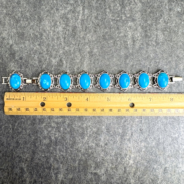 Camrose & Kross Jacqueline Kennedy faux turquoise and silvertone bracelet