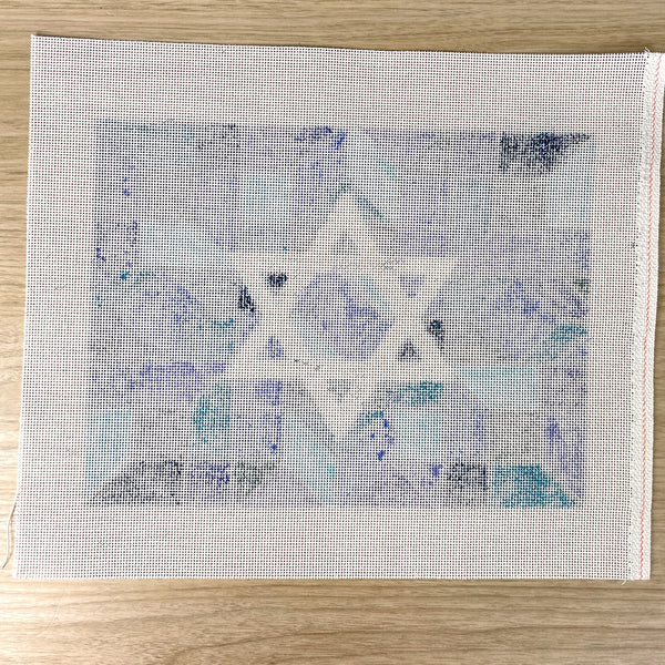 Design by Tonya Center Star of David atarah needlepoint canvas - JT025C - NextStage Vintage