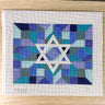 Design by Tonya Center Star of David atarah needlepoint canvas - JT025C - NextStage Vintage