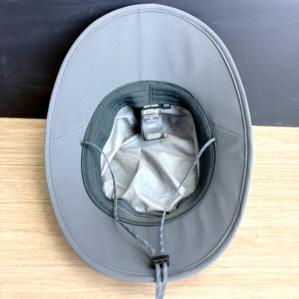 KÜHL Wide Brim Sun Hat Gray Nylon S/M | Hiking Fishing Outdoor Safari Cap - NextStage Vintage