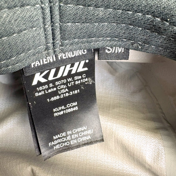 KÜHL Wide Brim Sun Hat Gray Nylon S/M | Hiking Fishing Outdoor Safari Cap - NextStage Vintage