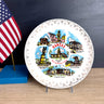 Kansas souvenir plate – “The Sunflower State” mid century collectible decor - NextStage Vintage