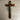 Vintage Wall Crucifix Brass Corpus Jesus Christ on Dark Hardwood Cross 12"