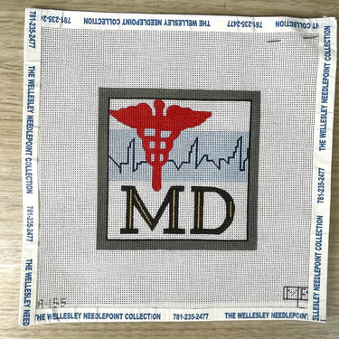 Melissa Prince MD handpainted needlepoint canvas - NextStage Vintage