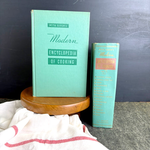 Meta Given's Modern Encyclopedia of Cooking 2 volume set - 1955