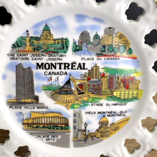 Montréal Canada vintage souvenir plate - 1960s vintage - NextStage Vintage