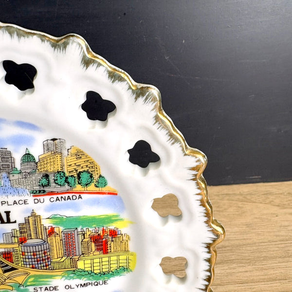 Montréal Canada vintage souvenir plate - 1960s vintage - NextStage Vintage