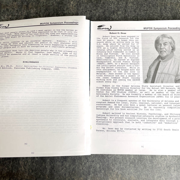 MUFON: 1994 International UFO Symposium Proceedings - Walter Andrus, Jr. and Irena Scott