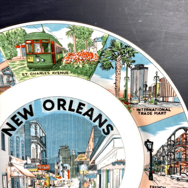 New Orleans souvenir plate – mid century vintage road trip souvenir - NextStage Vintage