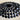 Openwork jet black beaded turtle brooch - vintage turtle pin - NextStage Vintage