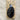 Openwork jet black beaded turtle brooch - vintage turtle pin - NextStage Vintage