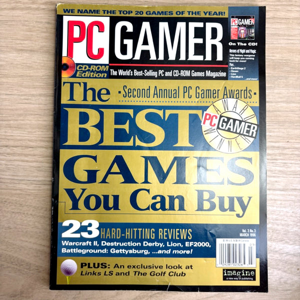 PC Gamer magazine lot – 8 Issues from 1996 - no CDs - Jedi Knight, Star Trek, Strategy Guides