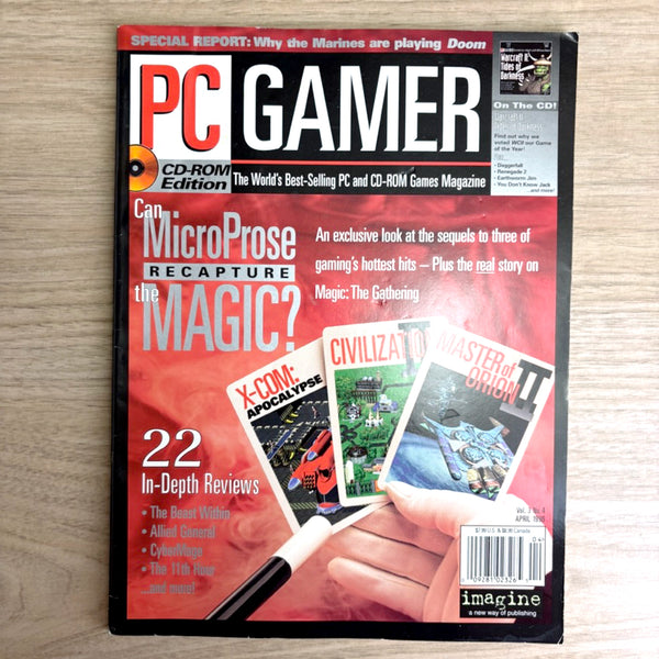 PC Gamer magazine lot – 8 Issues from 1996 - no CDs - Jedi Knight, Star Trek, Strategy Guides