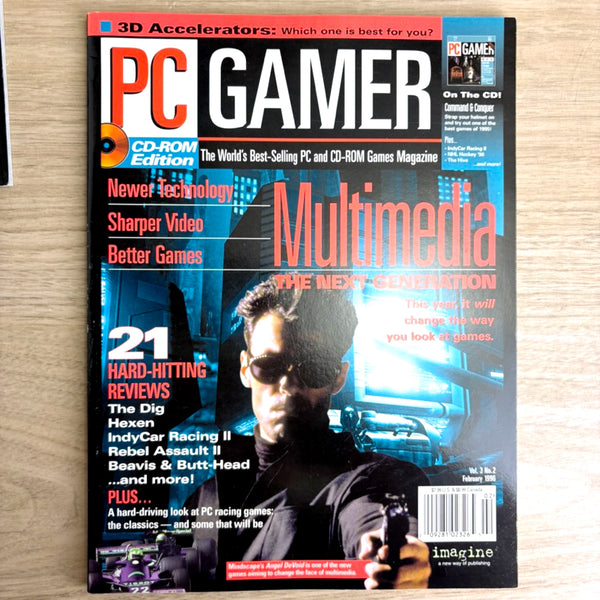 PC Gamer magazine lot – 8 Issues from 1996 - no CDs - Jedi Knight, Star Trek, Strategy Guides