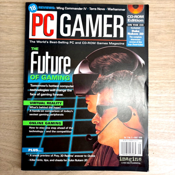 PC Gamer magazine lot – 8 Issues from 1996 - no CDs - Jedi Knight, Star Trek, Strategy Guides
