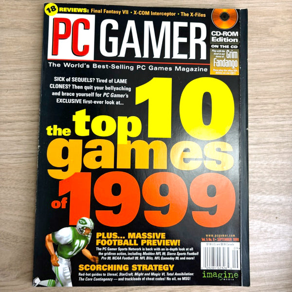 PC Gamer magazine lot – 10 Issues from 1998 (Vol. 5) - No CDs - Star Wars