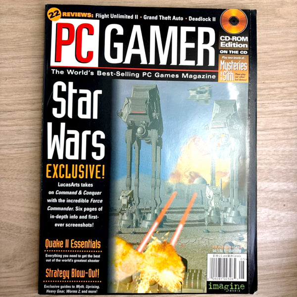 PC Gamer magazine lot – 10 Issues from 1998 (Vol. 5) - No CDs - Star Wars