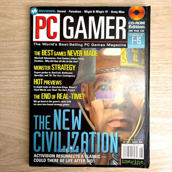 PC Gamer magazine lot – 10 Issues from 1998 (Vol. 5) - No CDs - Star Wars