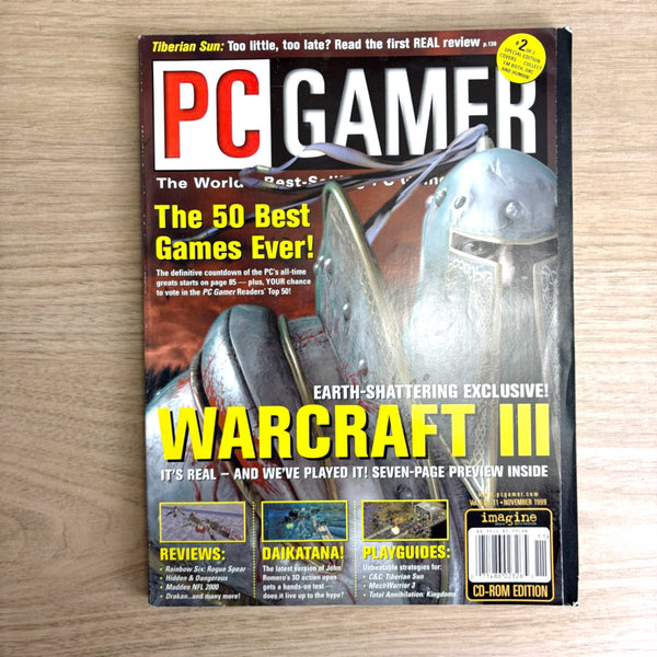 PC Gamer magazine lot – 10 Issues from 1999 - No CDs