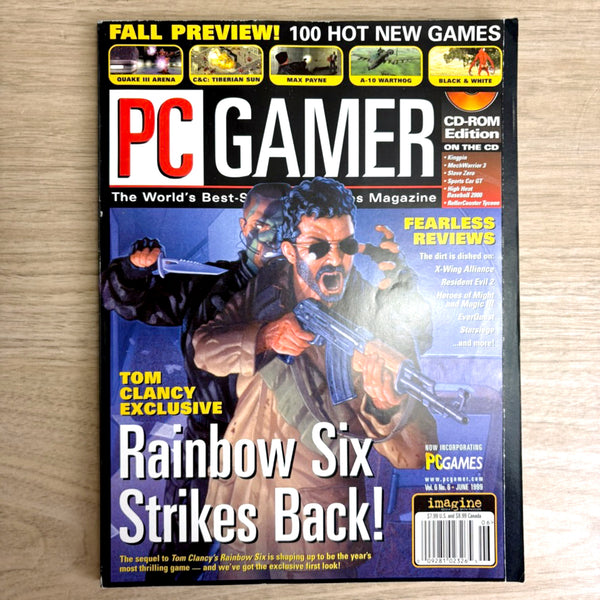 PC Gamer magazine lot – 10 Issues from 1999 - No CDs