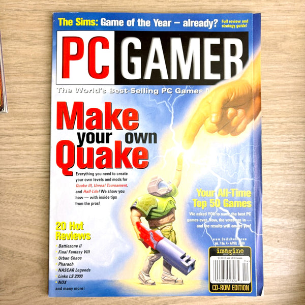 PC Gamer magazine lot – 10 Issues from 2000 - No CDs