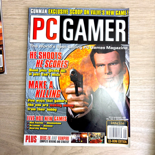 PC Gamer magazine lot – 10 Issues from 2000 - No CDs