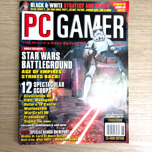 PC Gamer magazine lot – 2 Issues from 2001 - No CDs