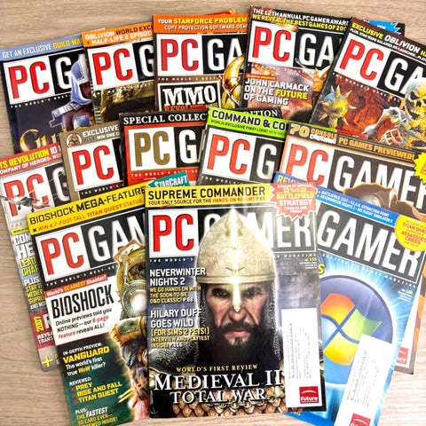 PC Gamer magazine lot – 13 Issues complete 2006 - No CDs