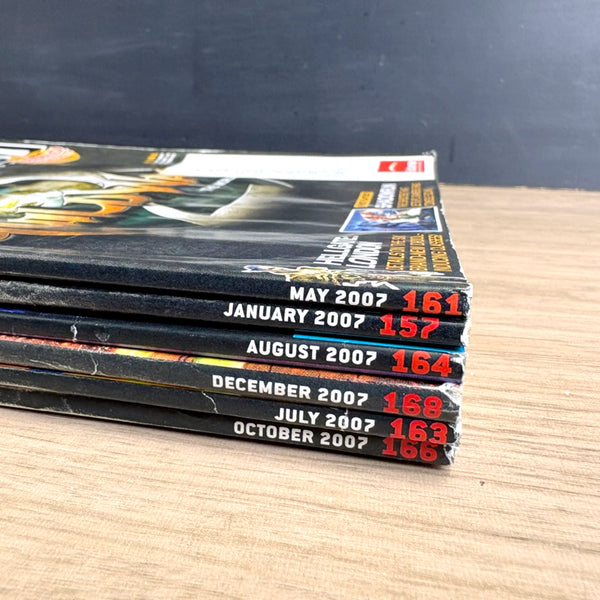 PC Gamer magazine lot – 6 issues from 2007 - No CDs - NextStage Vintage