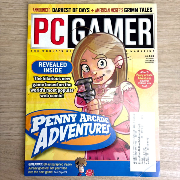 PC Gamer magazine lot – 6 issues from 2007 - No CDs - NextStage Vintage