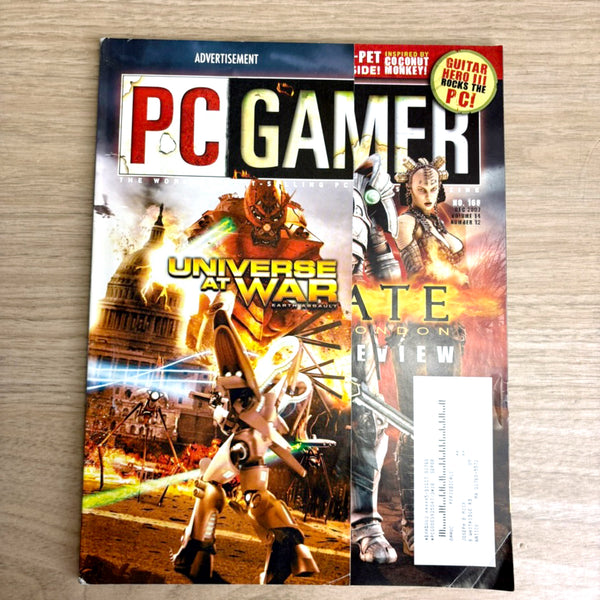 PC Gamer magazine lot – 6 issues from 2007 - No CDs - NextStage Vintage