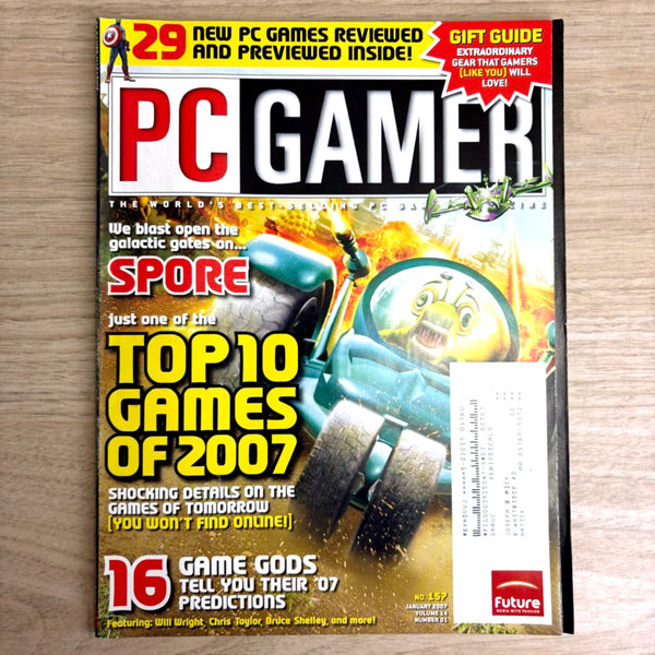 PC Gamer magazine lot – 6 issues from 2007 - No CDs - NextStage Vintage