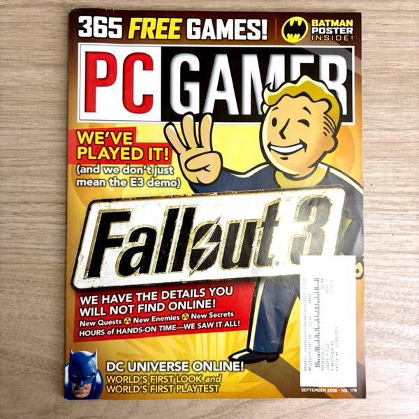 PC Gamer magazine lot – 7 Issues from 2008 - No CDs - NextStage Vintage