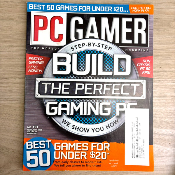 PC Gamer magazine lot – 7 Issues from 2008 - No CDs - NextStage Vintage