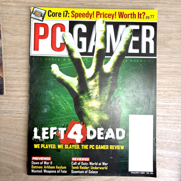 PC Gamer magazine lot – 7 Issues from 2009 - No CDs - NextStage Vintage
