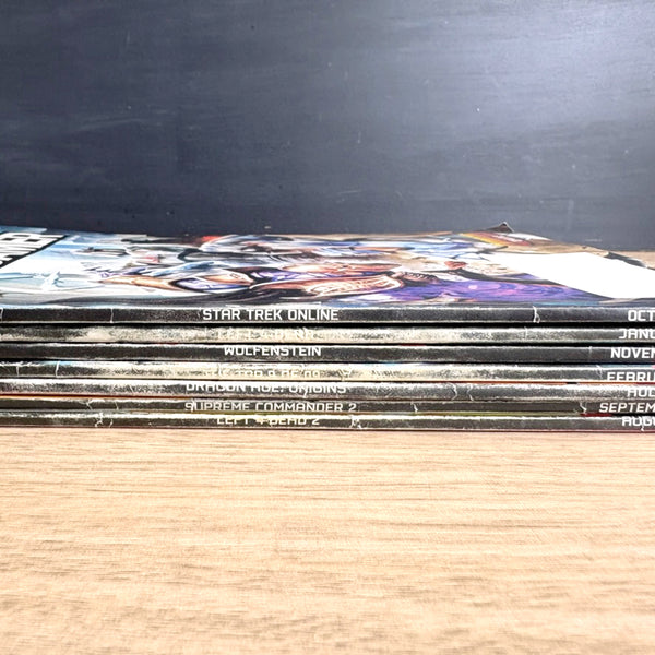 PC Gamer magazine lot – 7 Issues from 2009 - No CDs - NextStage Vintage