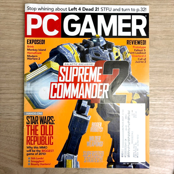 PC Gamer magazine lot – 7 Issues from 2009 - No CDs - NextStage Vintage