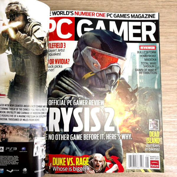 PC Gamer magazine lot – 9 Issues from 2010, 2011 - No CDs - NextStage Vintage
