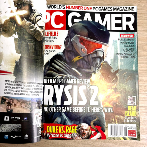 PC Gamer magazine lot – 9 Issues from 2010, 2011 - No CDs - NextStage Vintage